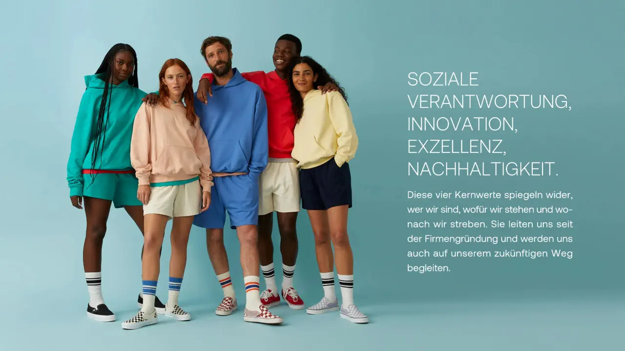 STANLEY-STELLA TEXTILIEN FUER SOZIALE VERANTWORTUNG INNOVATION EXZELLENZ NACHHALTIGKEIT