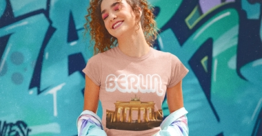 Digital-Transfer auf T-Shirt Motiv Textildruck Berlin